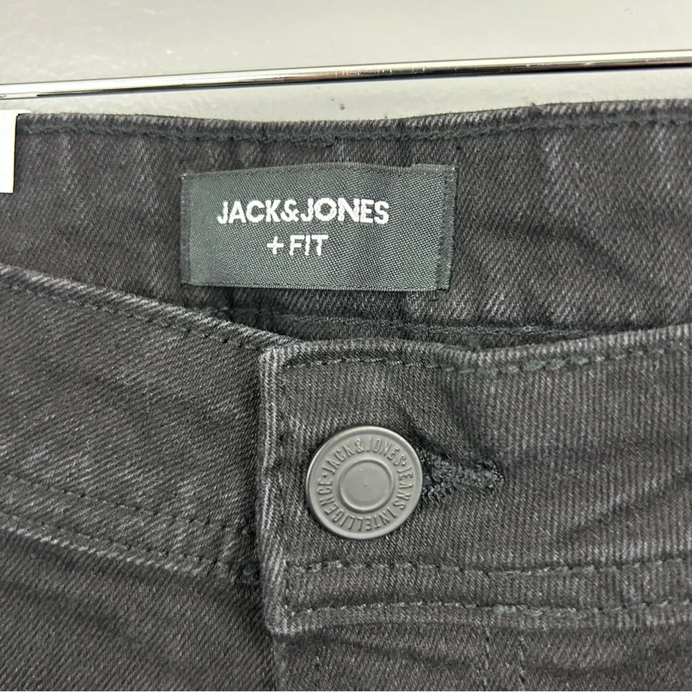 NWT Jack & Jones Men's Slim Glenn Black Jeans Size 46 - Picture 3 of 7